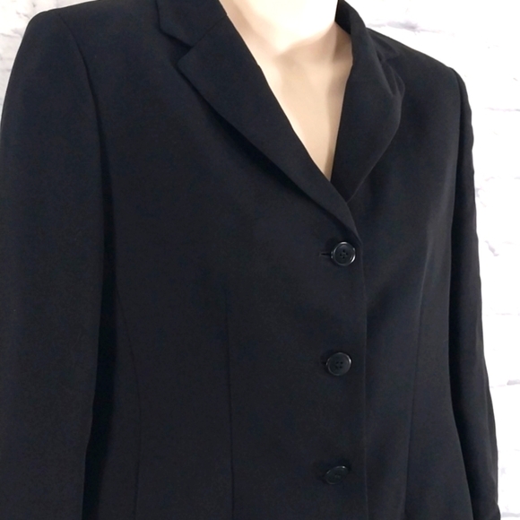 Casual Corner Annex Blazer Black Classic Sz 2P - Picture 2 of 4
